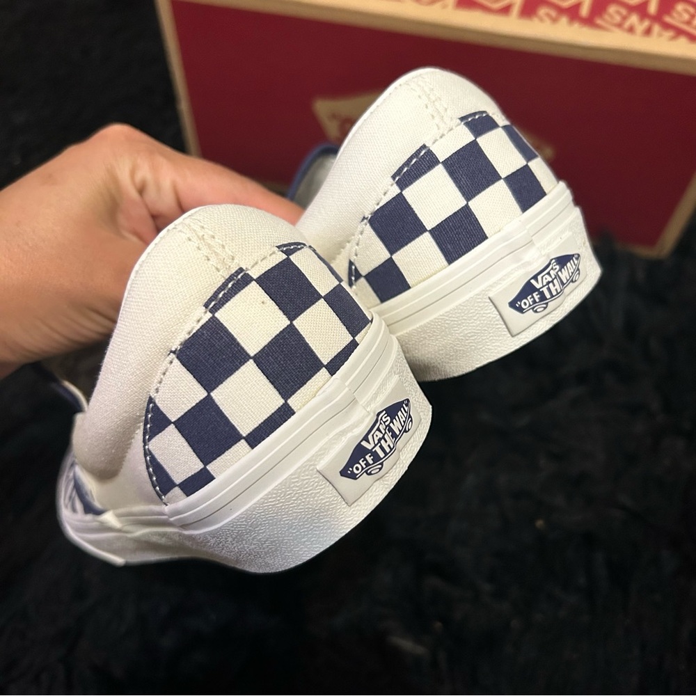 VANS off the wall checkerboard slip on shoes sneakers women’s 9 new in box - Picture 4 of 7